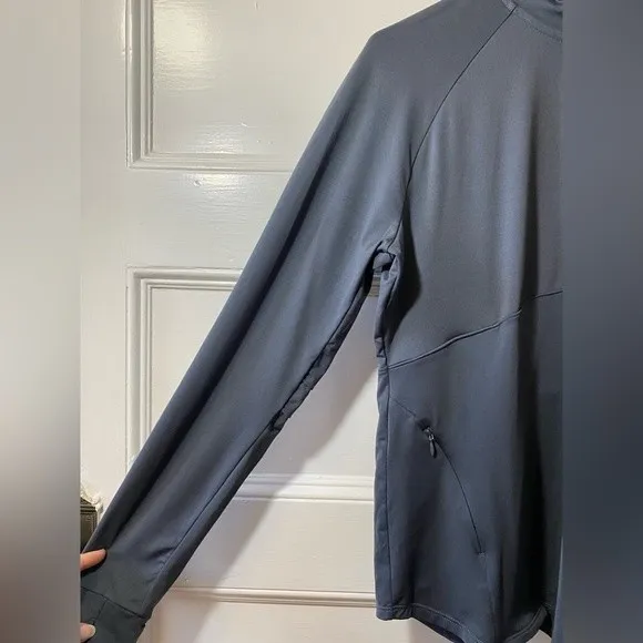 ATHLETA Malibu Half Zip Active Hike Jacket Pullover in Grey/Red Sz Medium - Image 5