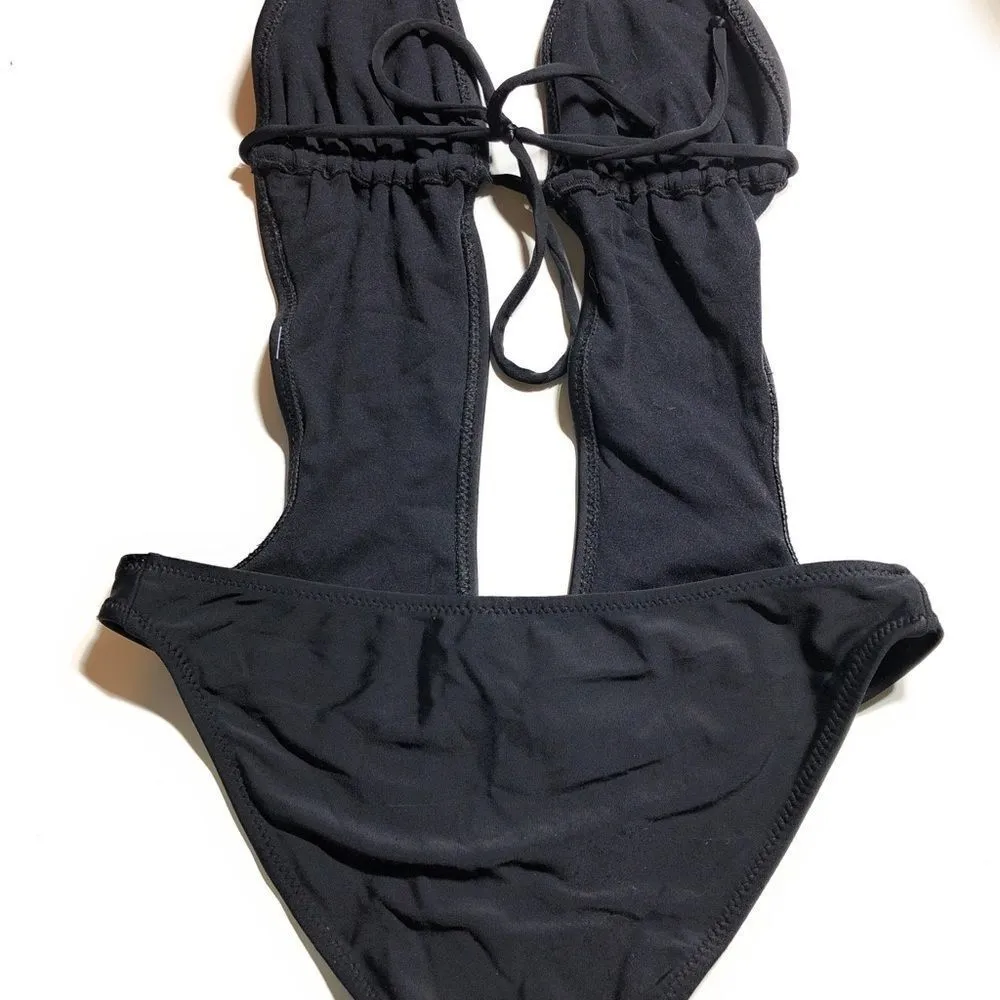 Fusion‎ One Piece Black Bathing Suit - Image 4