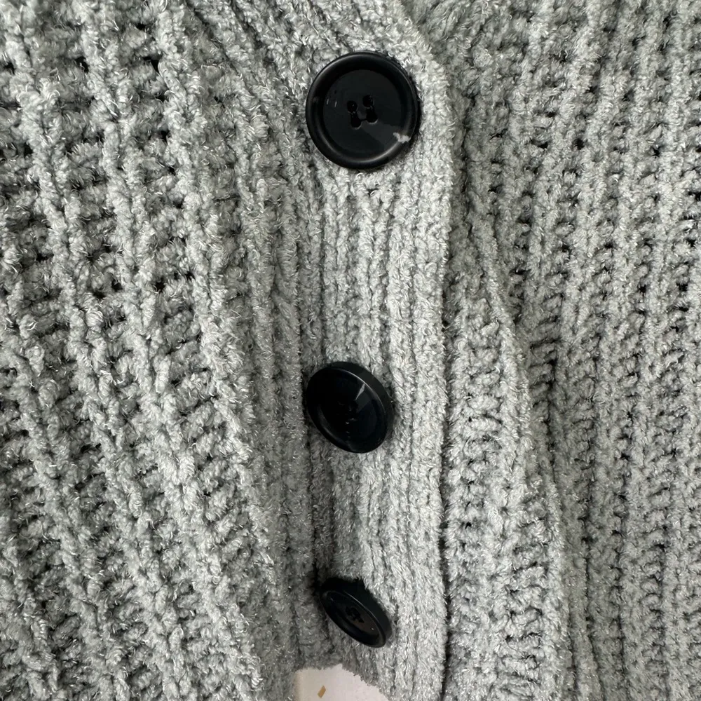 Mint Oversize Batwing Dolman Sleeve Knit Crop Cardigan Sweater - Image 5