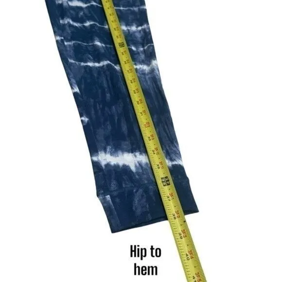 NEW Nautica Blue White Tie Dye Cozy Long Sleeve Jogger Pajama Set Holiday S - Image 11