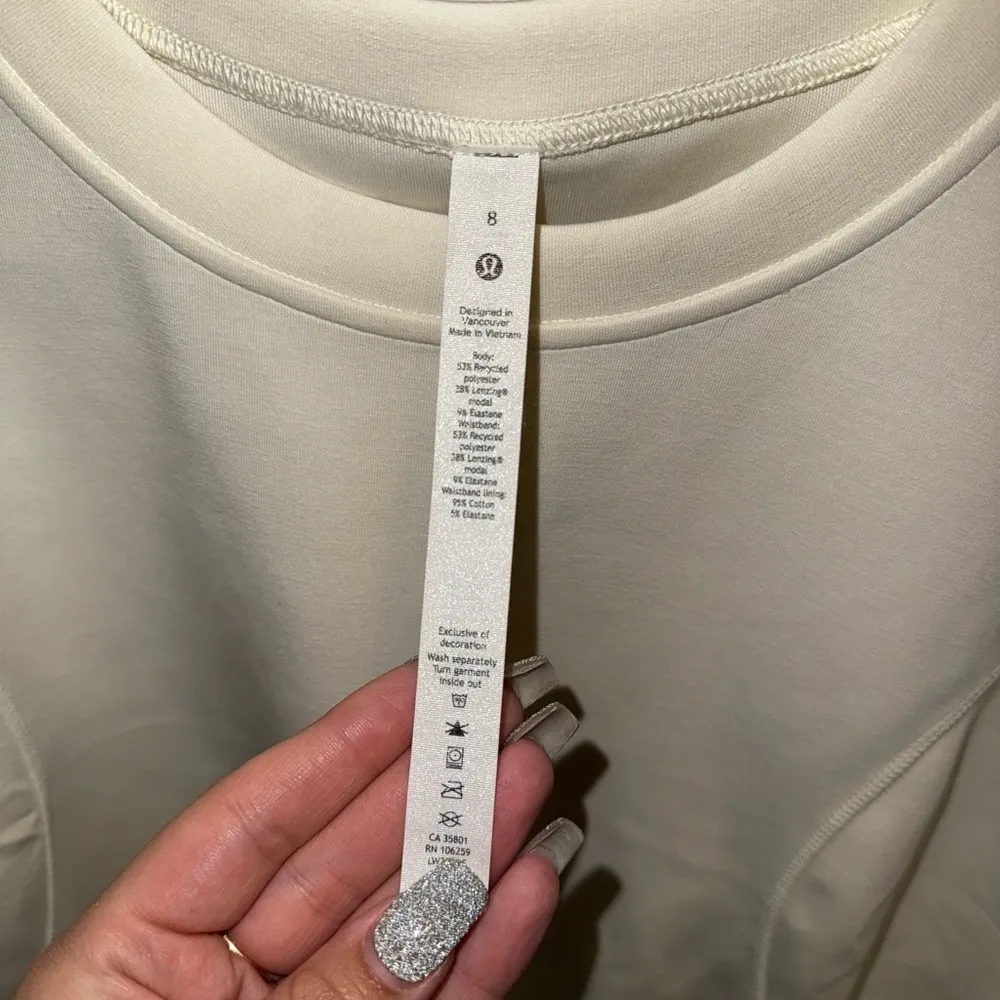 Lululemon white crop top - Image 2