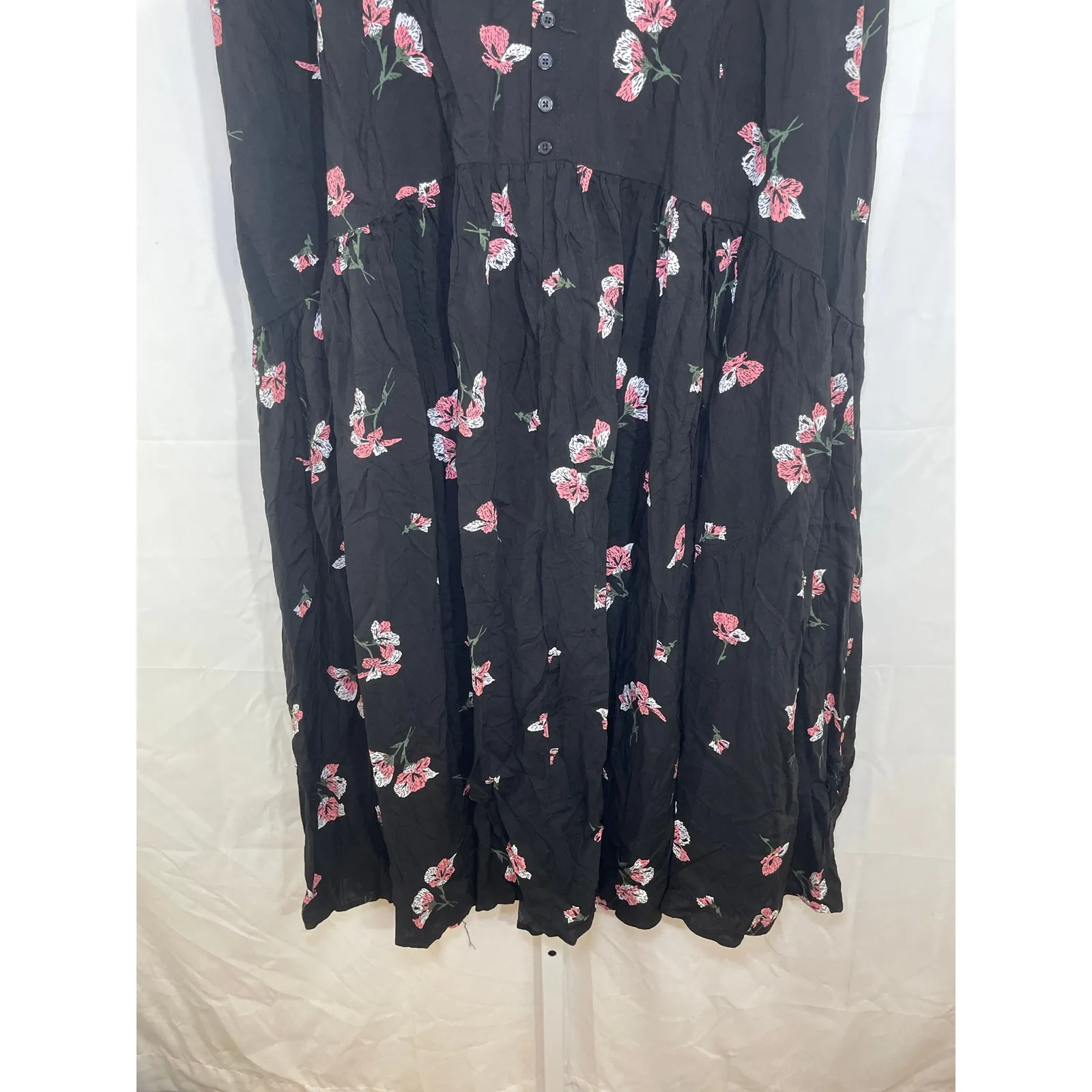 NWT TORRID Floral Maxi Skirt - Womens Size 16 - Black Floral Print - Image 3
