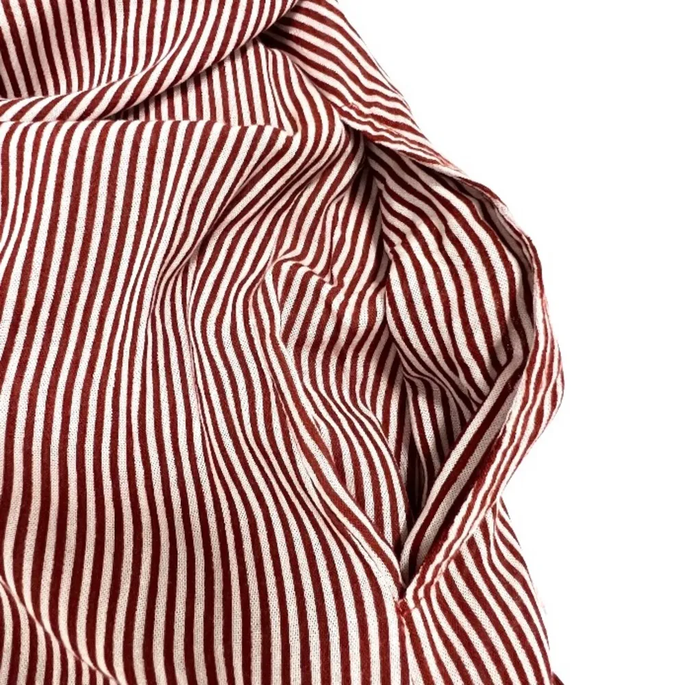 Faithfull The Brand Halter Mirror Door Striped Maxi Dress Slit Sides Size 6 - Image 15