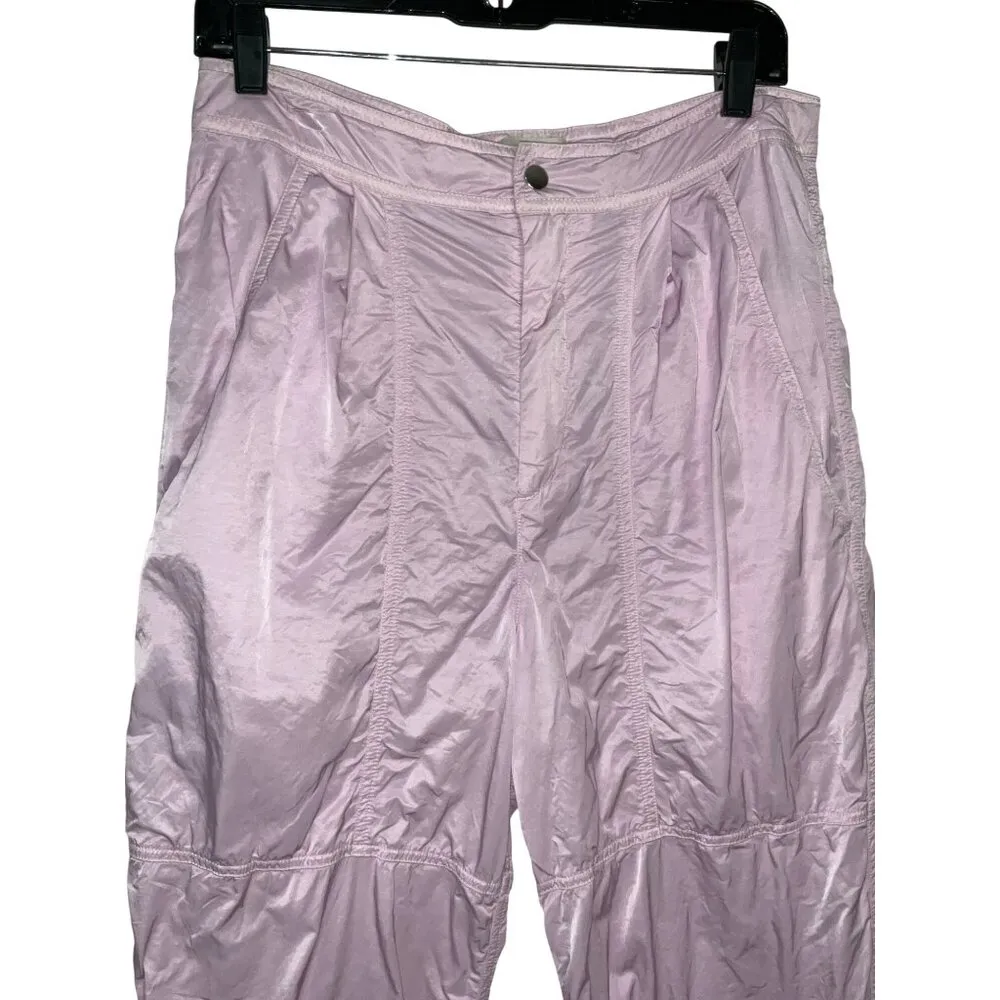 Isabel Marant Nilma Pant in Pink 36 Womens Nylon Baggy Parachute Trousers - Image 6