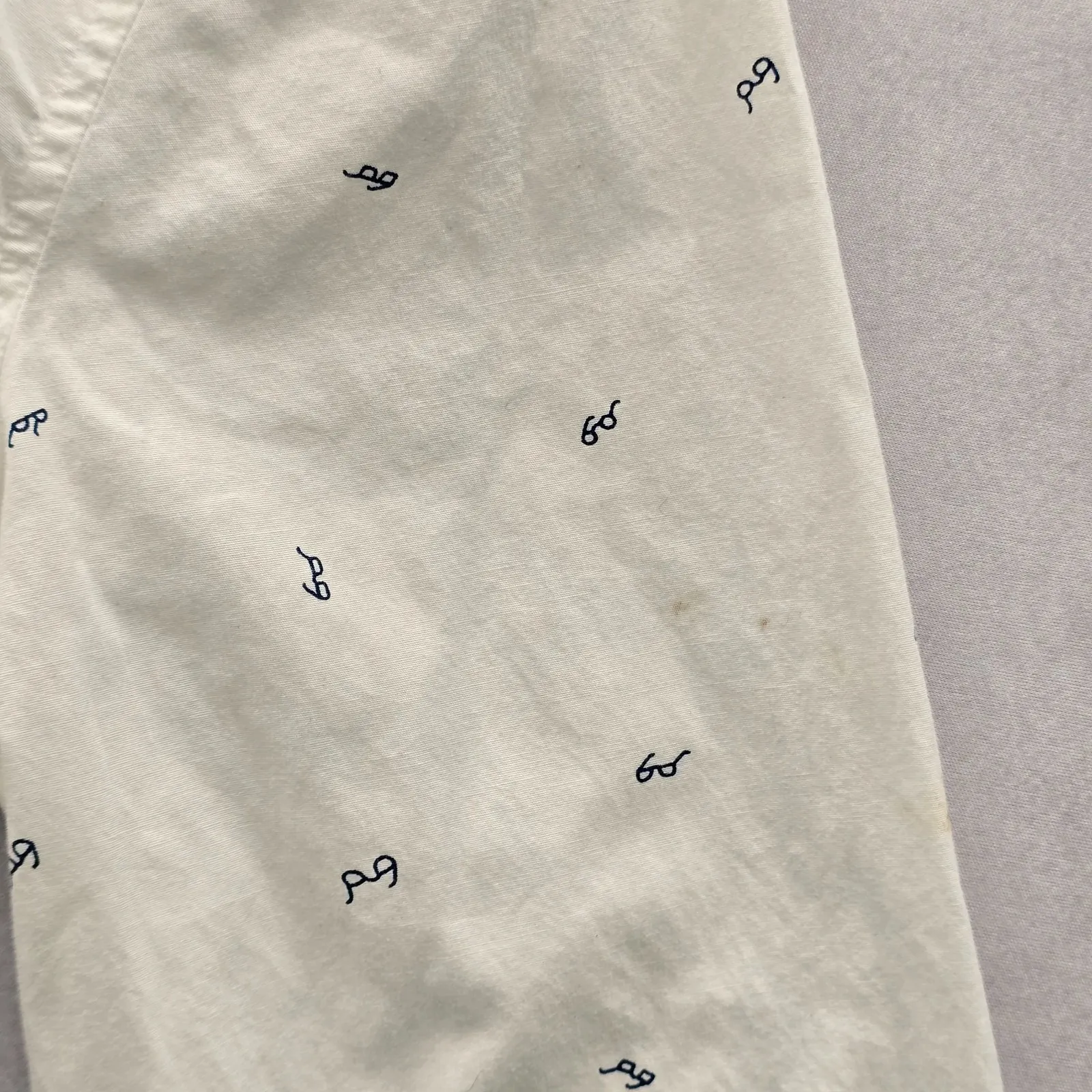 Y2K Harrypotter Eyeglass Cotton White Vintage Whimsical Soft Button Shirt Top XL - Image 8