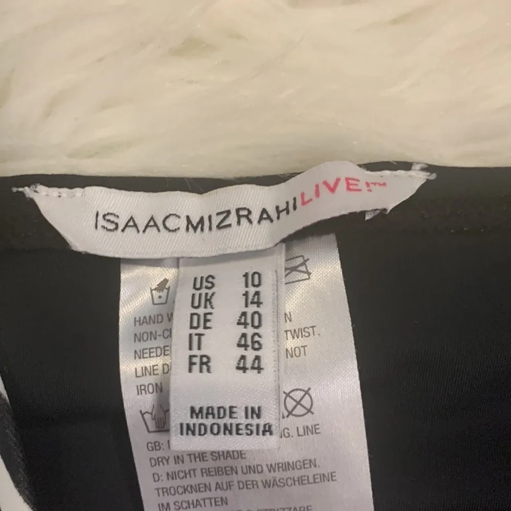 Isaac Mizrahi swim dress one piece black white stripe 10 - Image 4