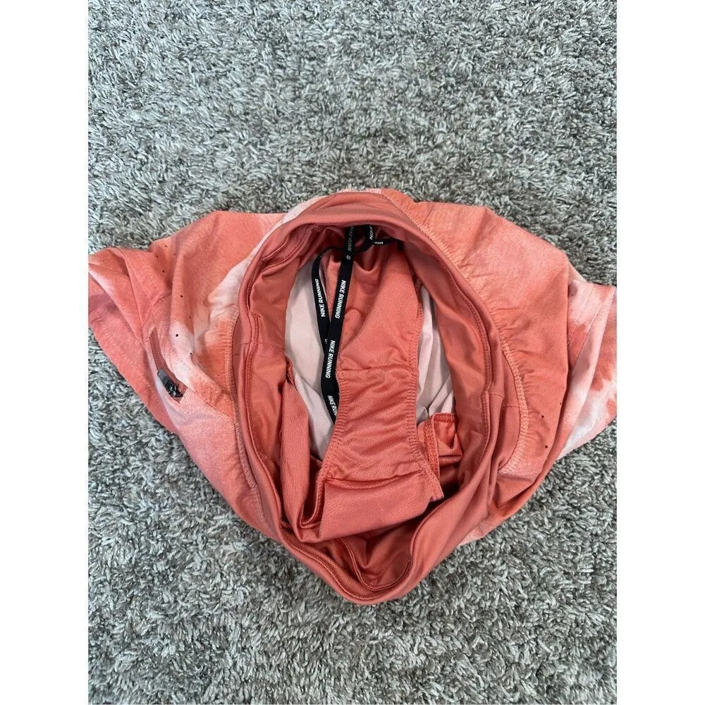 Nike Eclipse Running Shorts 3" Women's Dri- Fit Training Lined Shorts Orange XS - Image 6