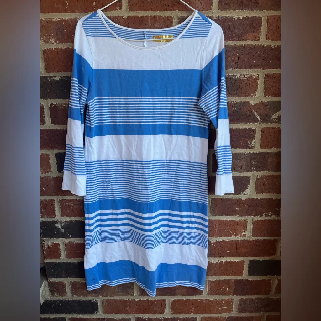 Lilly Pulitzer  Marlowe Pima Cotton Stripe Shift Dress Size Small - Image 2