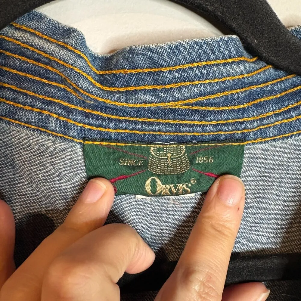 Vintage Orvis denim button down dress - Image 4