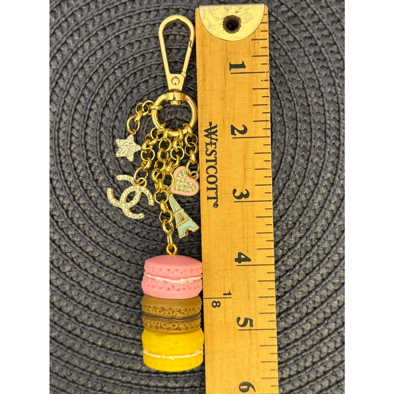 Handmade Gorgeous  Designer Bag Purse Charm Keychain - Image 7