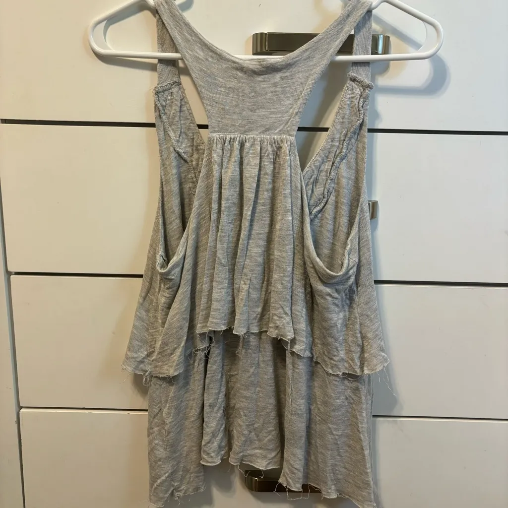 Y2K Sequin Sparkle Layered Tank Gray - Image 3