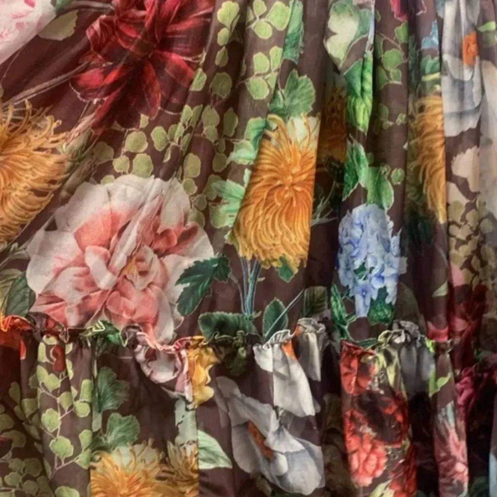 Anthropologie BHLDN x Geisha Designs Isabella‎ Floral Tiered Dress 6 - Image 8