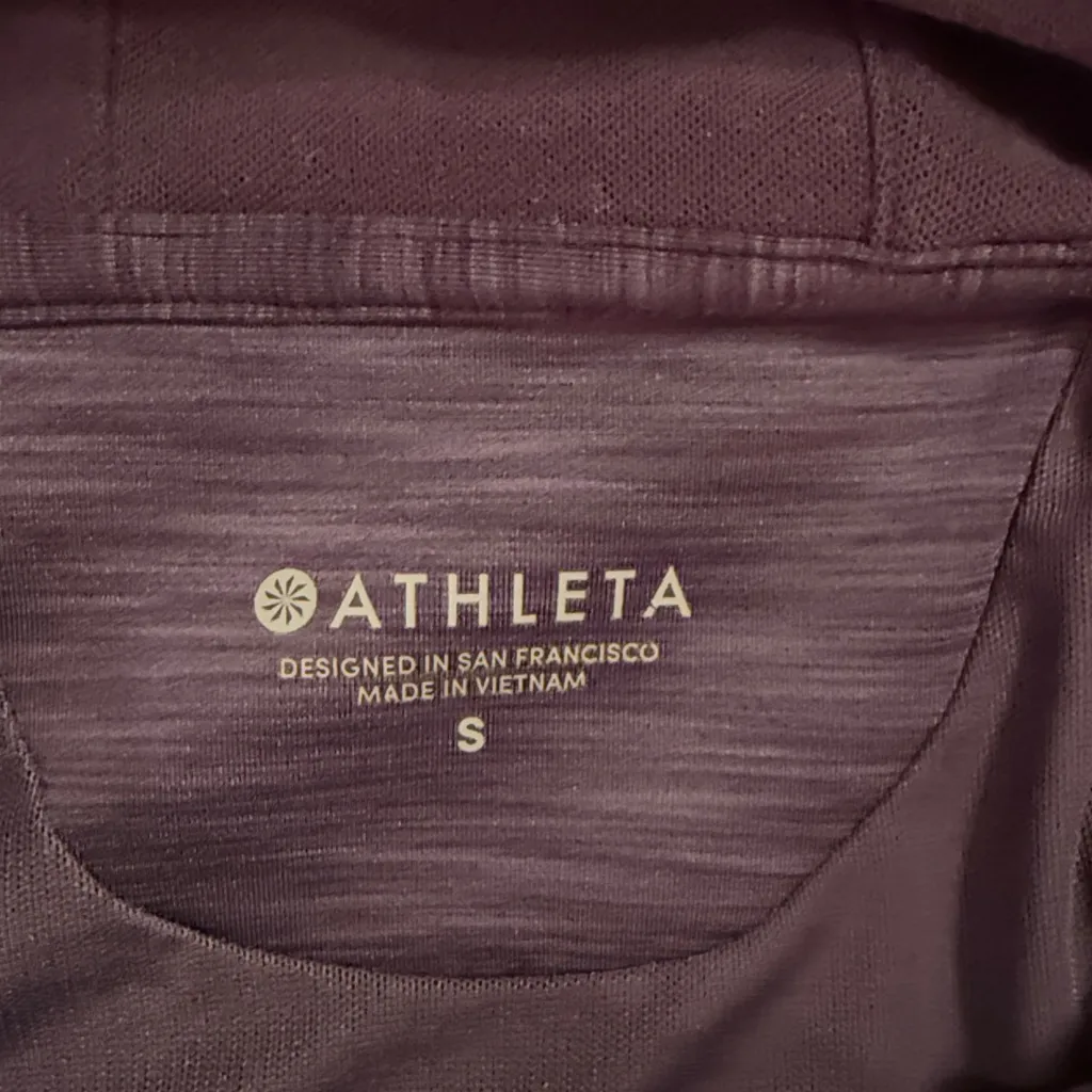 Athleta Bootcamp Hoodie Purple/Eggplant Size Small - Image 4
