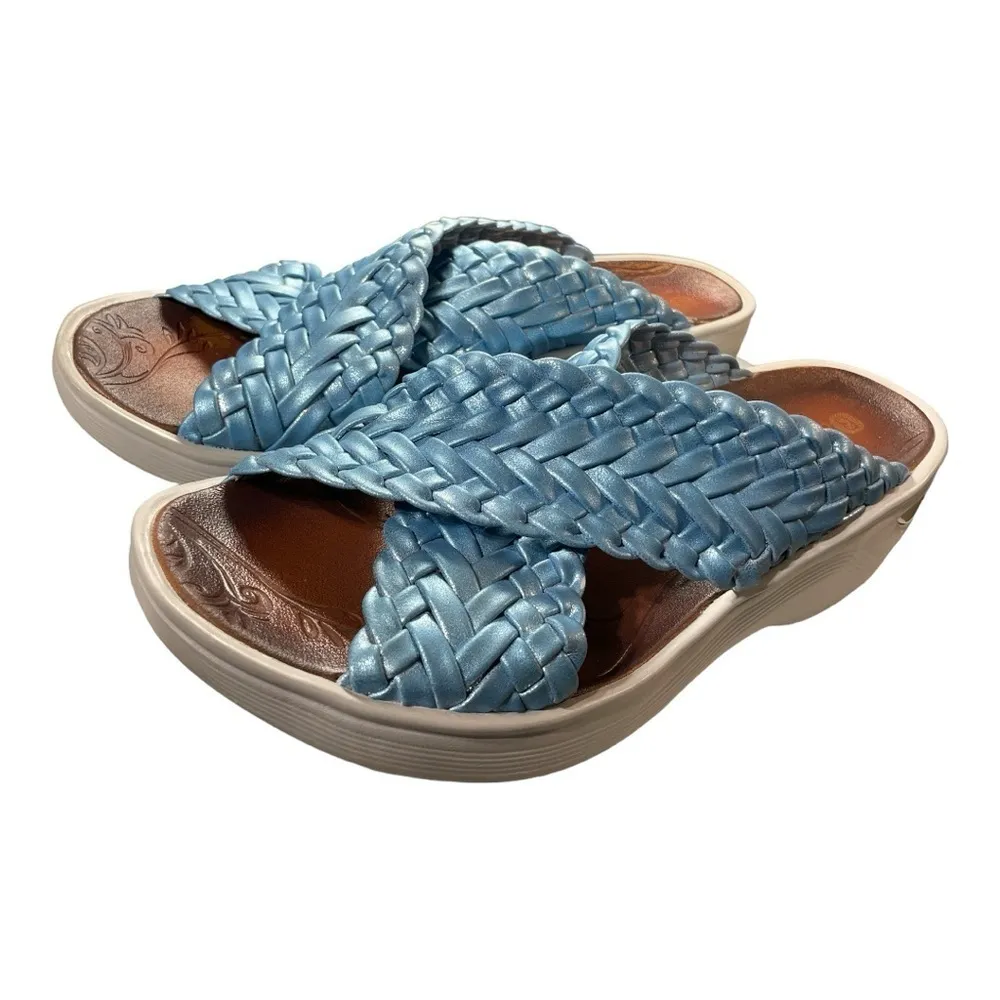 Bzees Dainty Womens Wedge Sandals Size 9.5 M. - Image 6