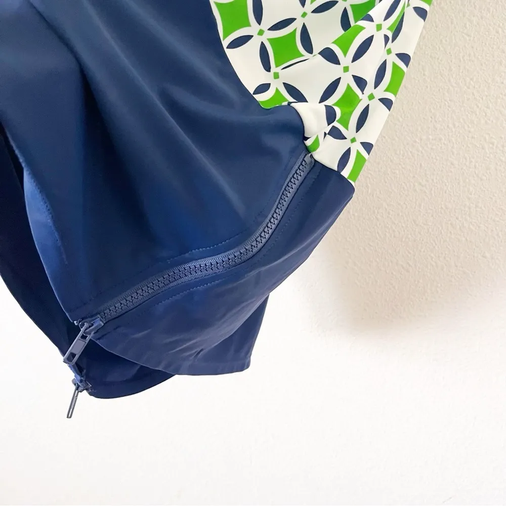 Cabana life Geometrical Printed Shirt Dress in Green Size XS - Image 4