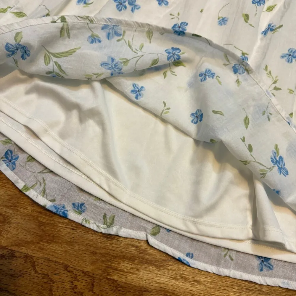 Abound Women 1X White Blue Floral Skirt Cottagecore Country Romantic Classic New - Image 6
