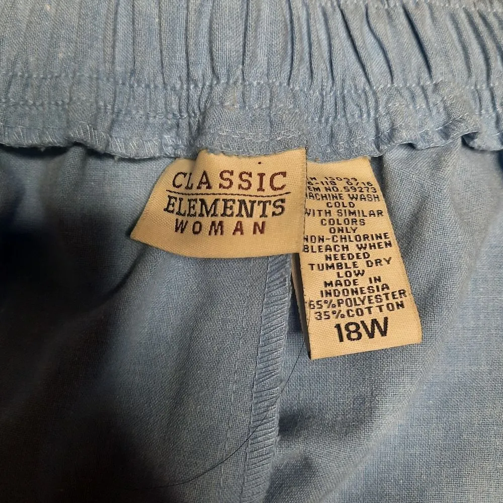 Vintage Sears  Woman Chambray Shorts 18W Deadstock NEW - Image 3