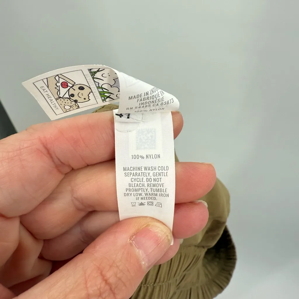 Aerie‎ Offline Women’s Tan Maxi Cargo Nylon Skirt Size Large - Image 4