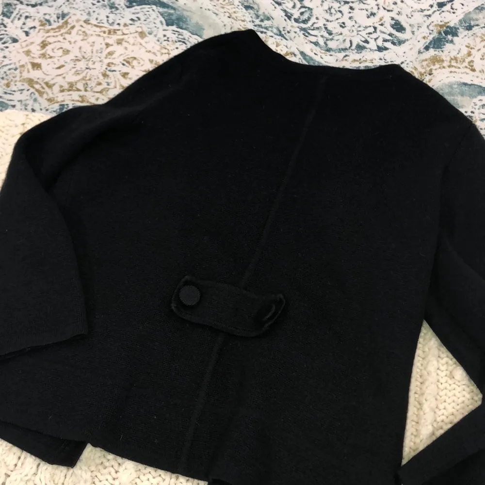 Ann Taylor LOFT small black cardigan - Image 8
