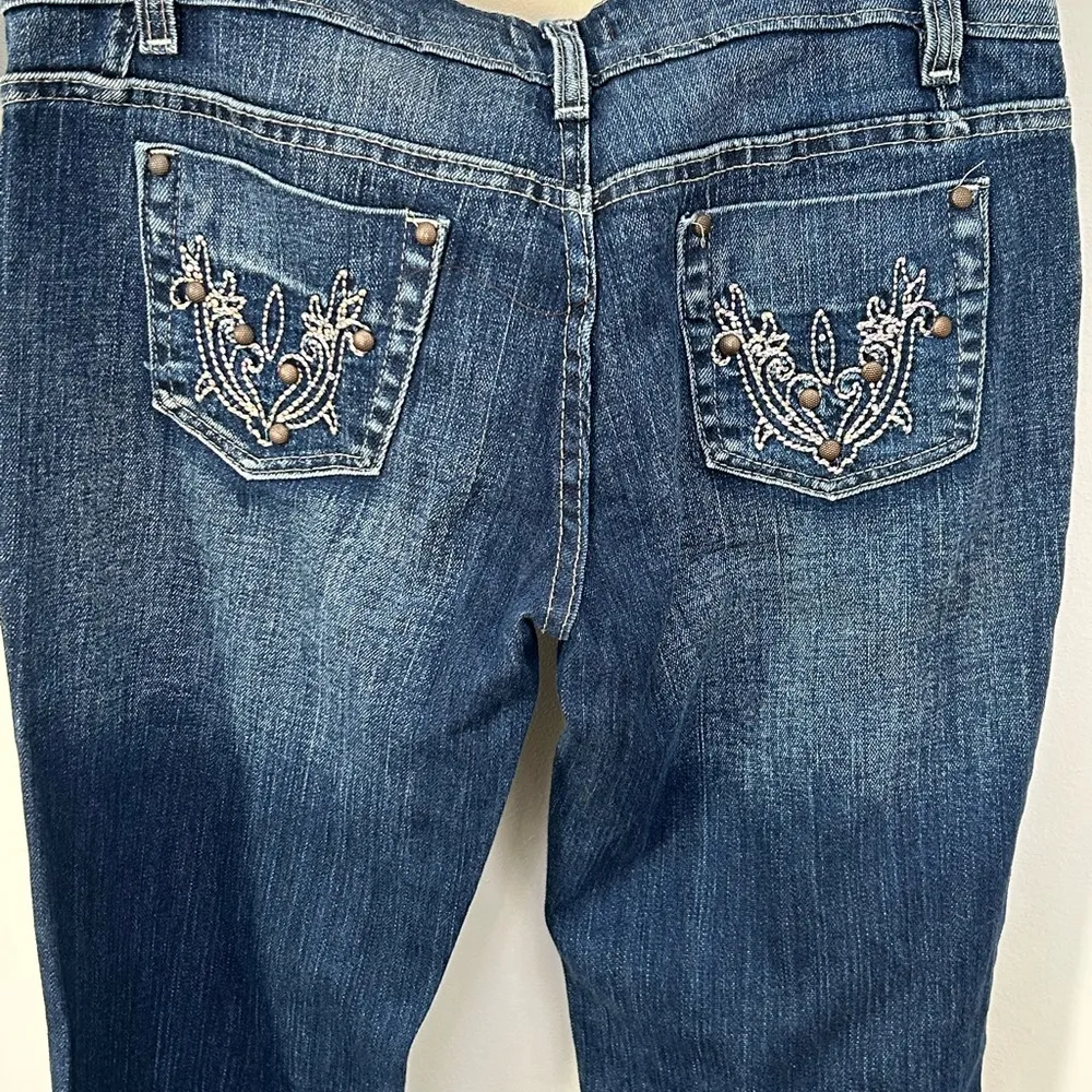 Vintage Pascal Embroidered Jeans 12 Blue - Image 5