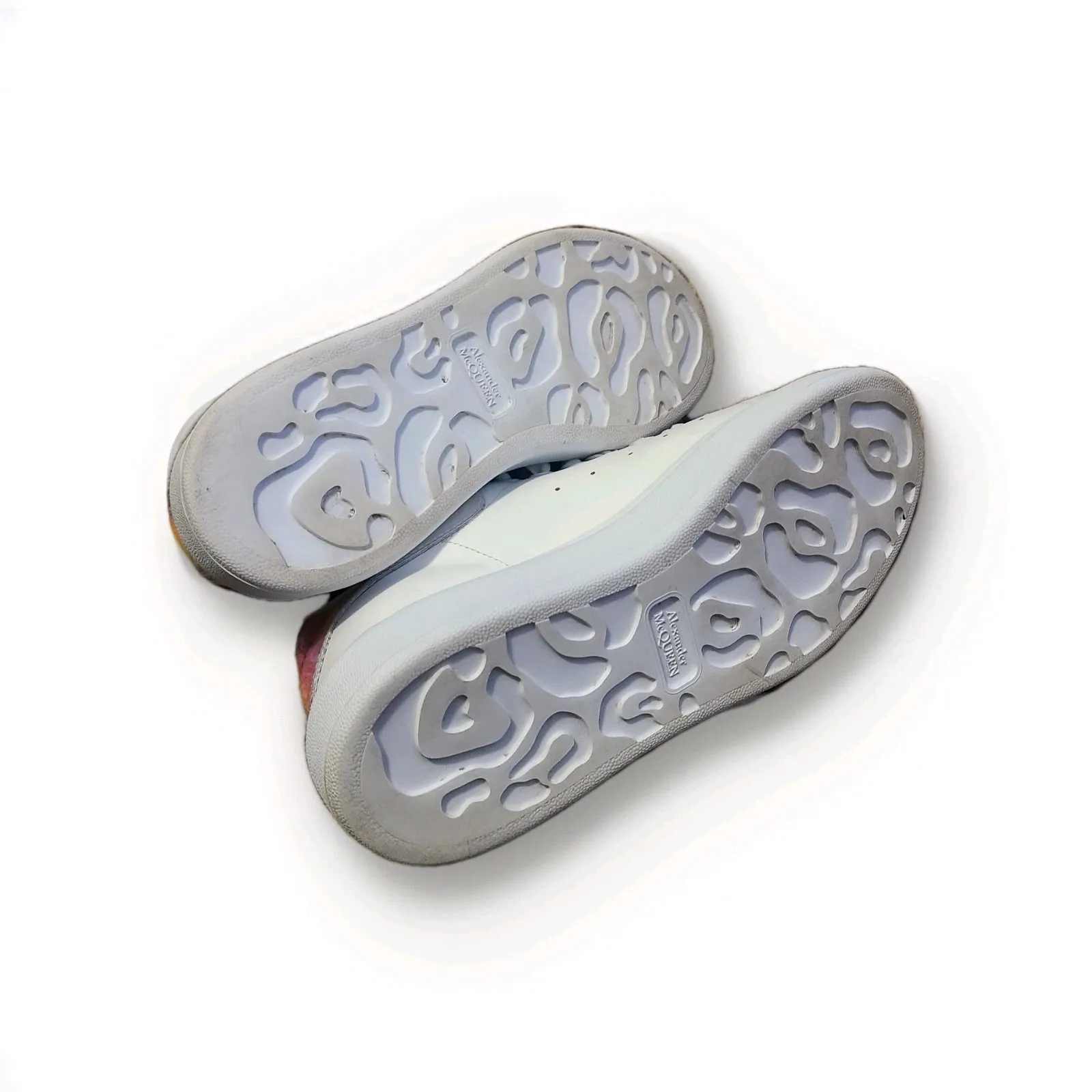 Alexander McQueen Women's Oversized Sneakers White Shock Pink Size EU 38 US 8 - Image 11