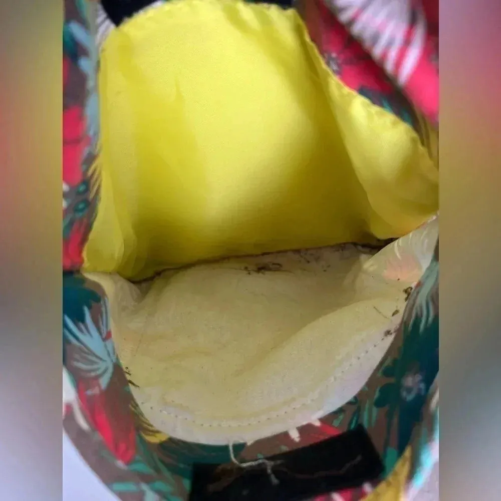 KAVU rope crossbody bag floral sunflower print with adjustable strap - Image 6