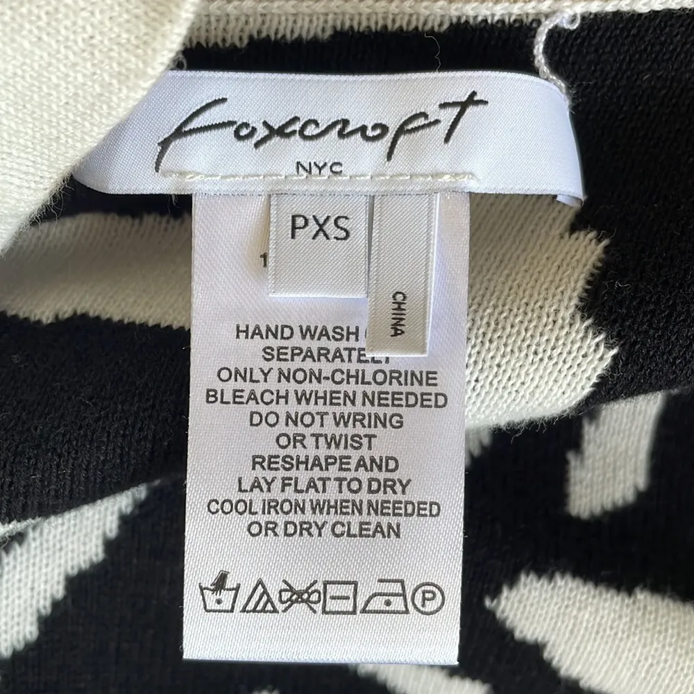 Foxcroft  Animal Print Open Front Cotton Cardigan - Image 5