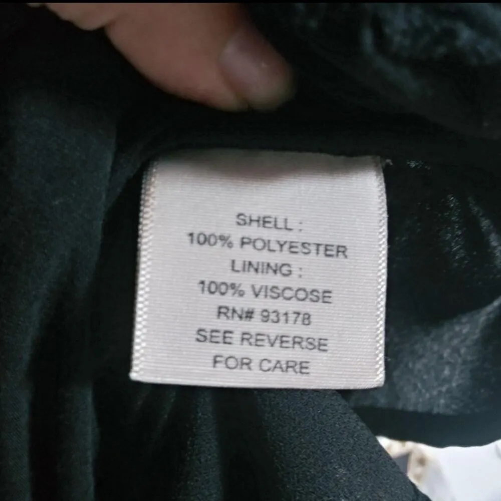 Philosophy Black Embroidered Bell Sleeve Boho Western Festival Dress Size S - Image 10