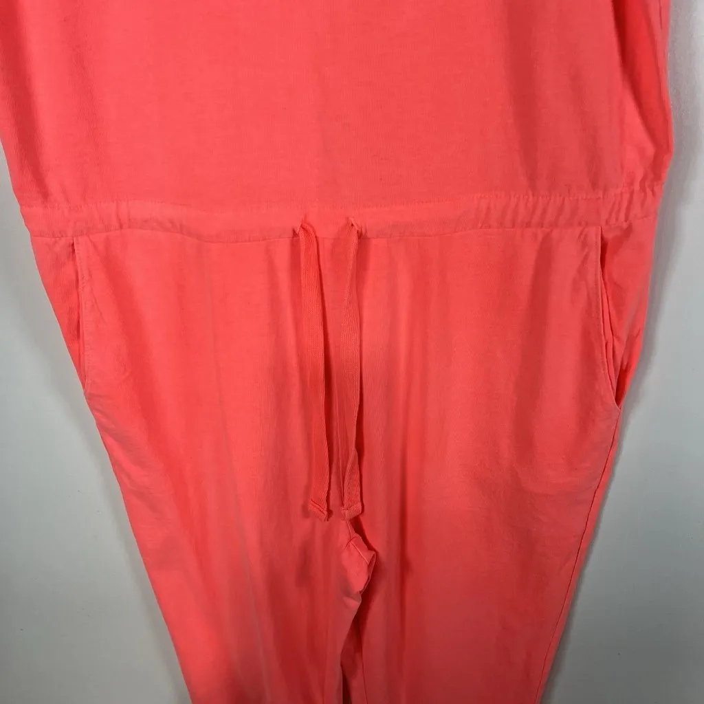 Frank & Eileen Women's Tank‎ Pink Jumpsuit Romper Medium Drawstring Waist - Image 5