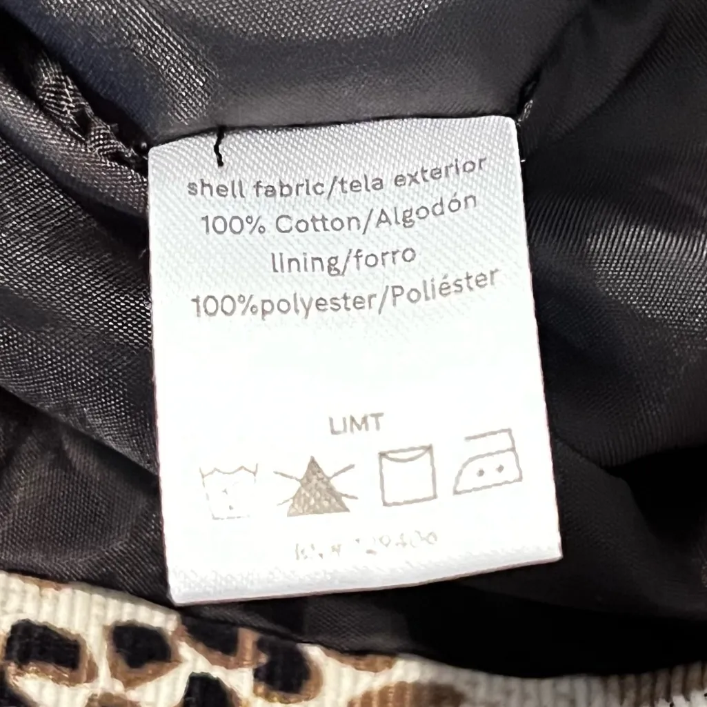 Venus Leopard Print Moto Jacket Animal Print Zip Front Lined Brown Jacket Size 8 - Image 6