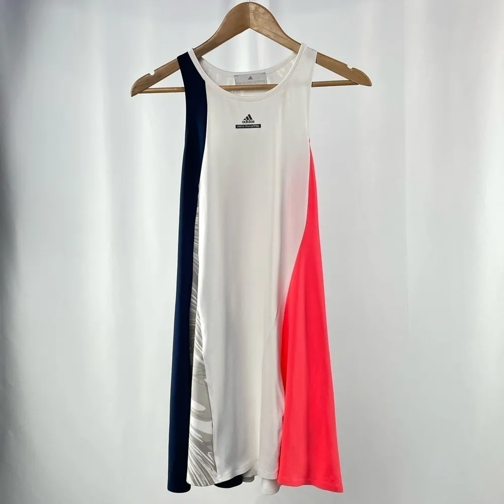 Adidas by Stella McCartney Barricade Racerback Tennis‎ Dress in Multi Size XS White - Image 2