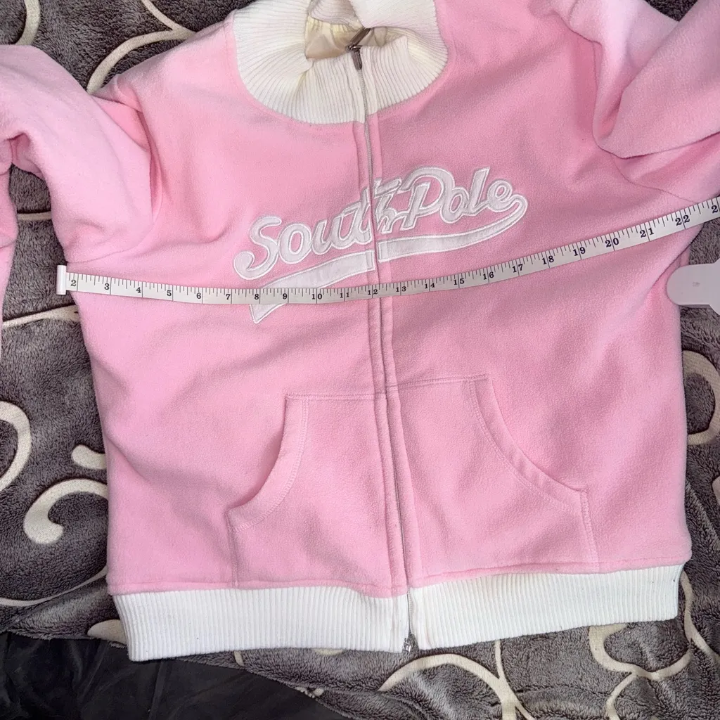 Women’s Jacket Reversible Pink/White Size M Pre - Image 7