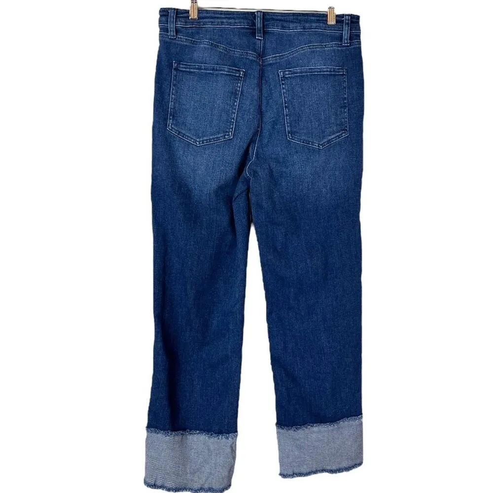 Chico’s Jeans High Rise Relaxed Straight Ankle Cuffed Size 1.5 - Women’s Size 10 - Image 2