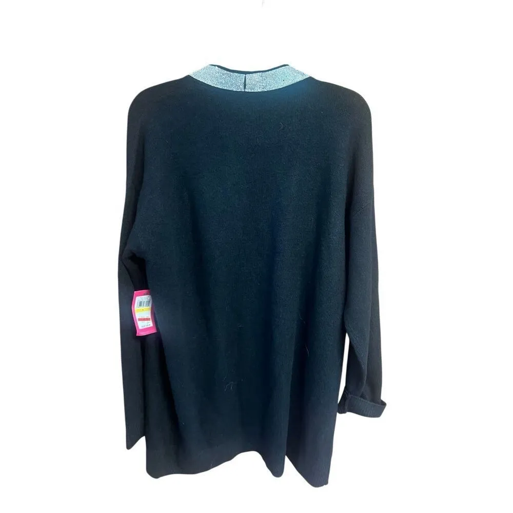 Vince Camuto Open Cardigan Bling Sweater Sz M NWT - Image 2
