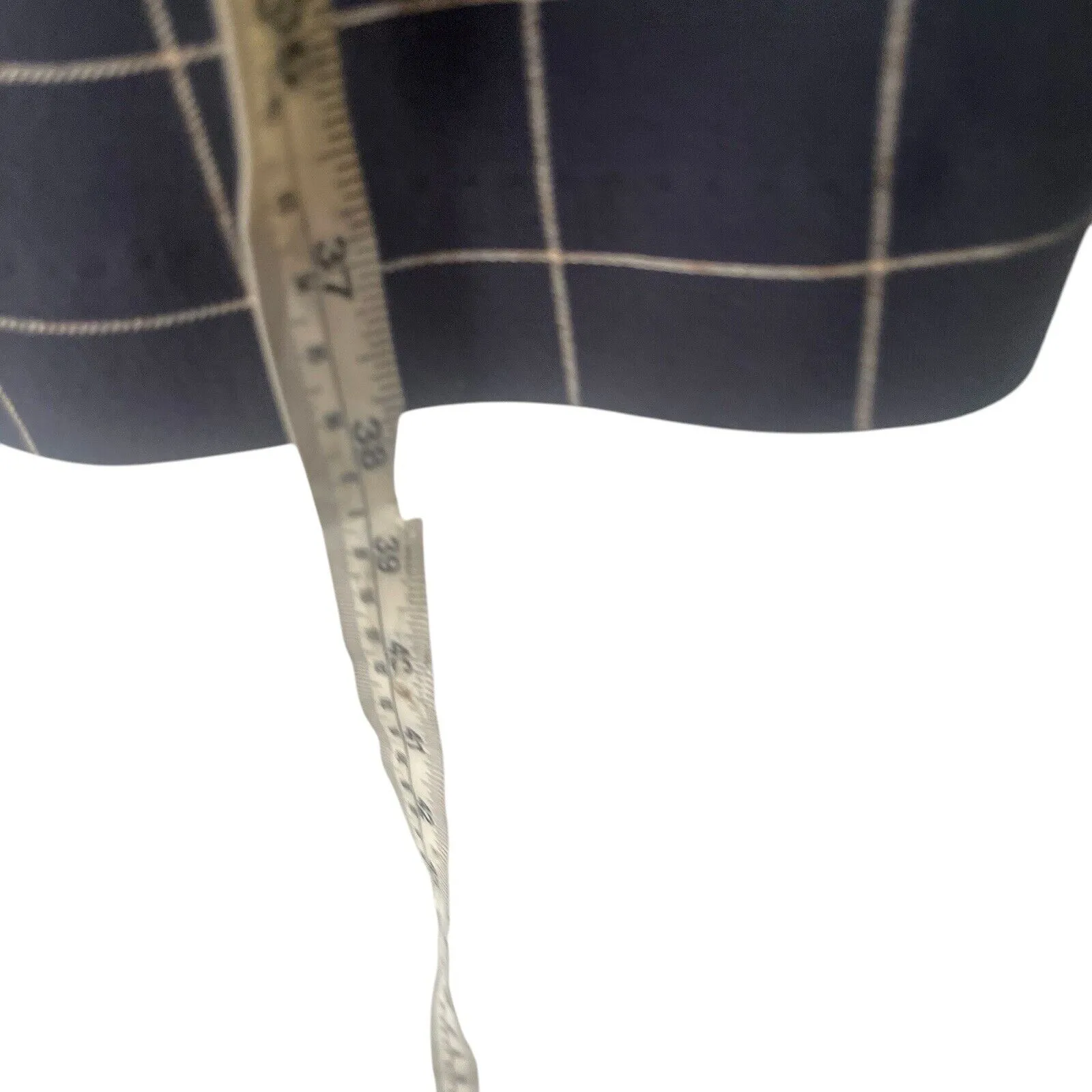 Ann Taylor Size 4 Navy‎ Blue Plaid Office Career Shealth Above Knee Dress - Image 10