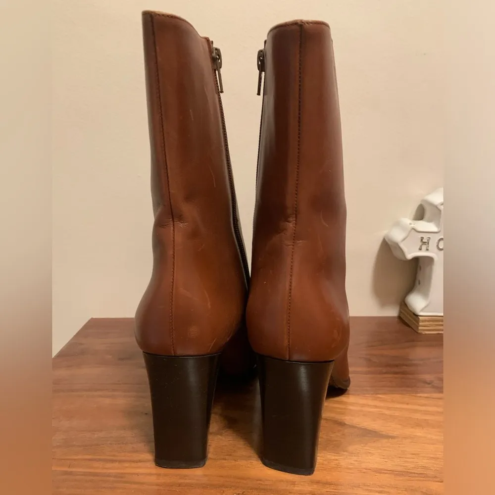 Via spiga leather heeled boots size 9 1/2 M - Image 3