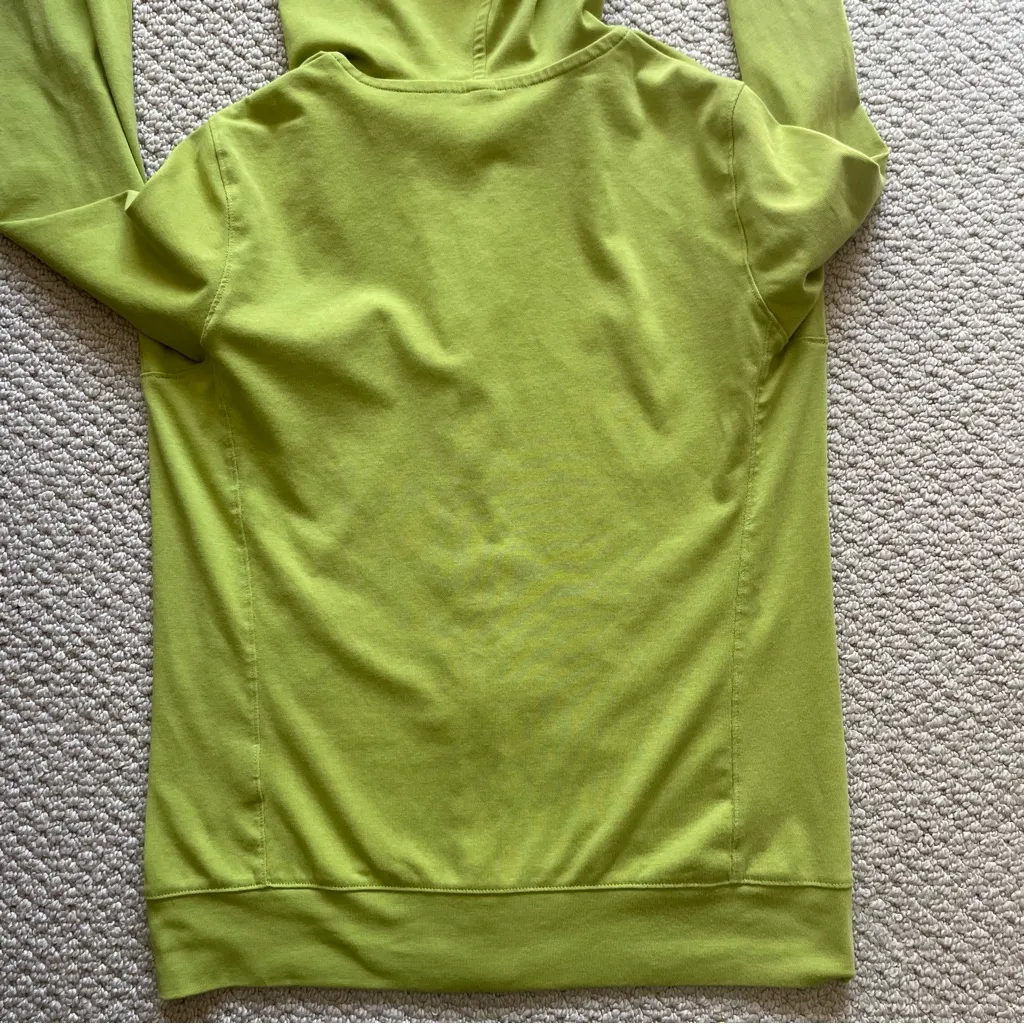 Uniqlo DRY-EX UV Protection Chartreuse Green Hoodie Sweatshirt Medium - Image 6
