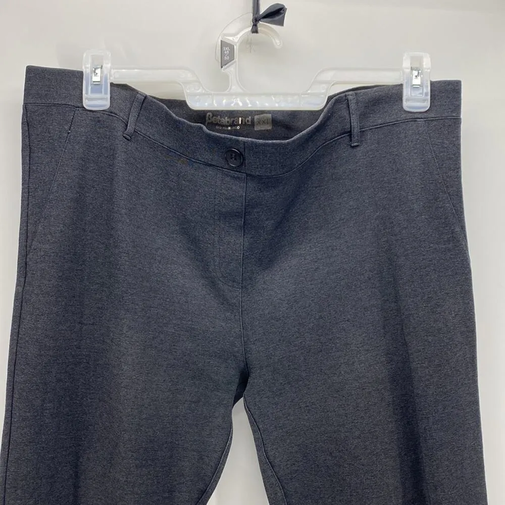 BetaBrand charcoal black San Francisco pant office comfy wide leg back to school - Image 2