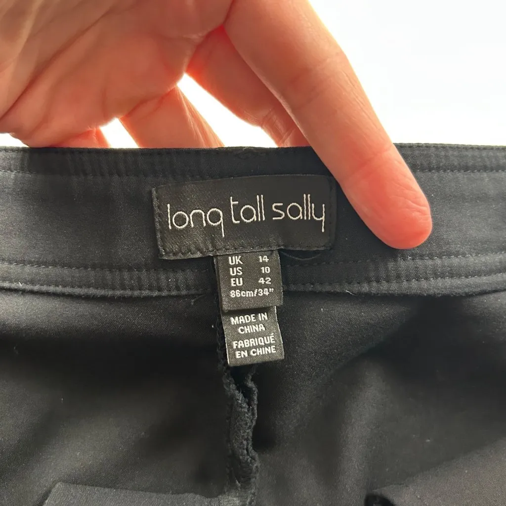 Long Tall Sally Black Slim Leg Chino 10 - Image 3