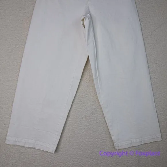 New! Madewell The Curvy Emmett Wide-Leg Jean in Tile White,‎ size 29 - Image 5