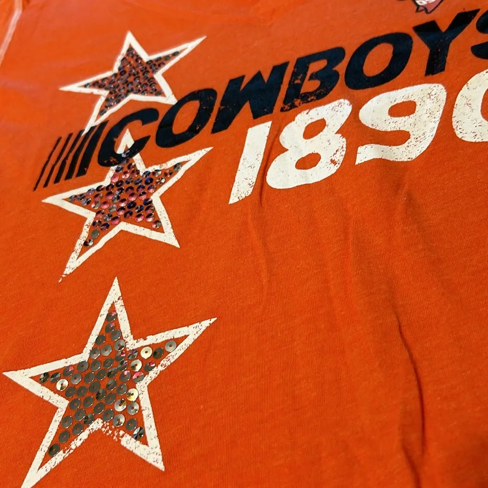 Cowboys • OSU • College team tee • creative apparel concepts blouse in size XL Orange - Image 3