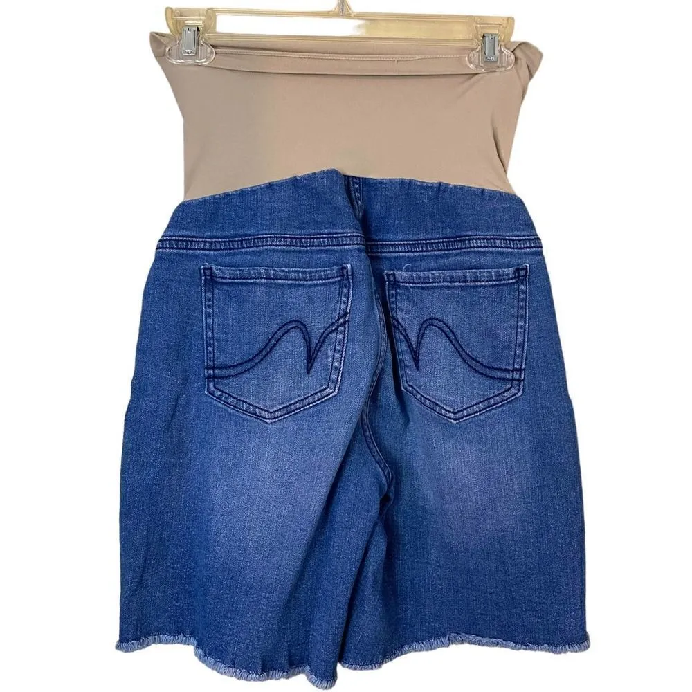 Indigo Blue Maternity Shorts Size XS - Image 3