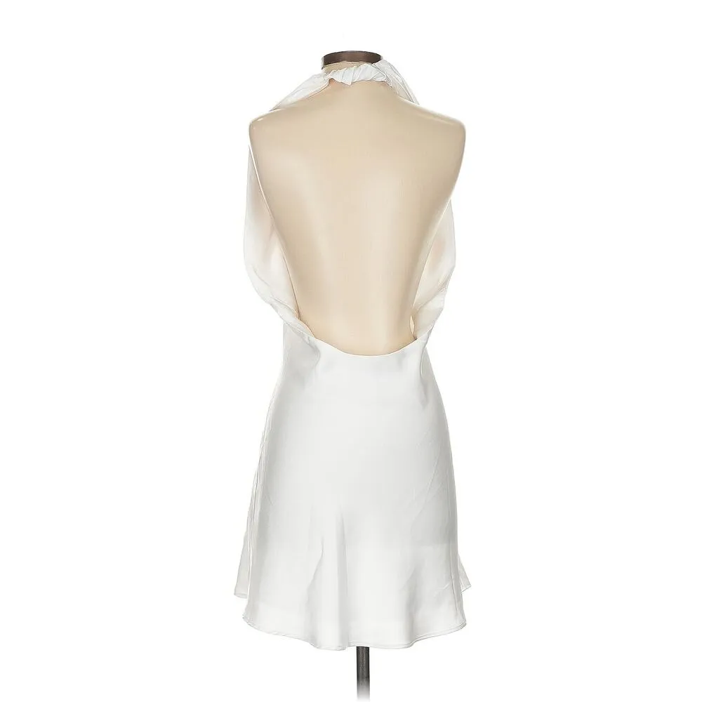Show Me Your Mumu Jasmine Mini Bridal Dress in Ivory Luxe Satin S - Image 7