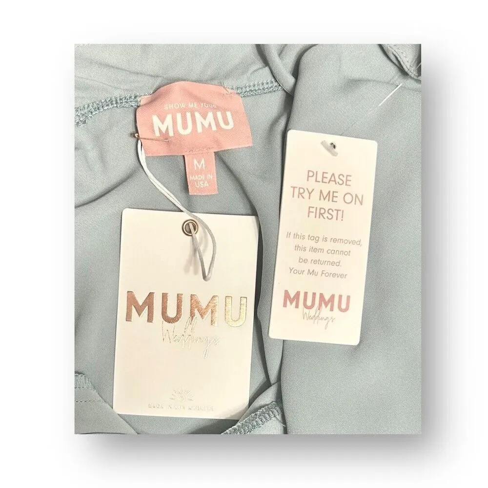 Show Me Your Mumu M‎ Sage Verona Cowl Neck Midi Dress Wedding Guest Bridesmaid - Image 3