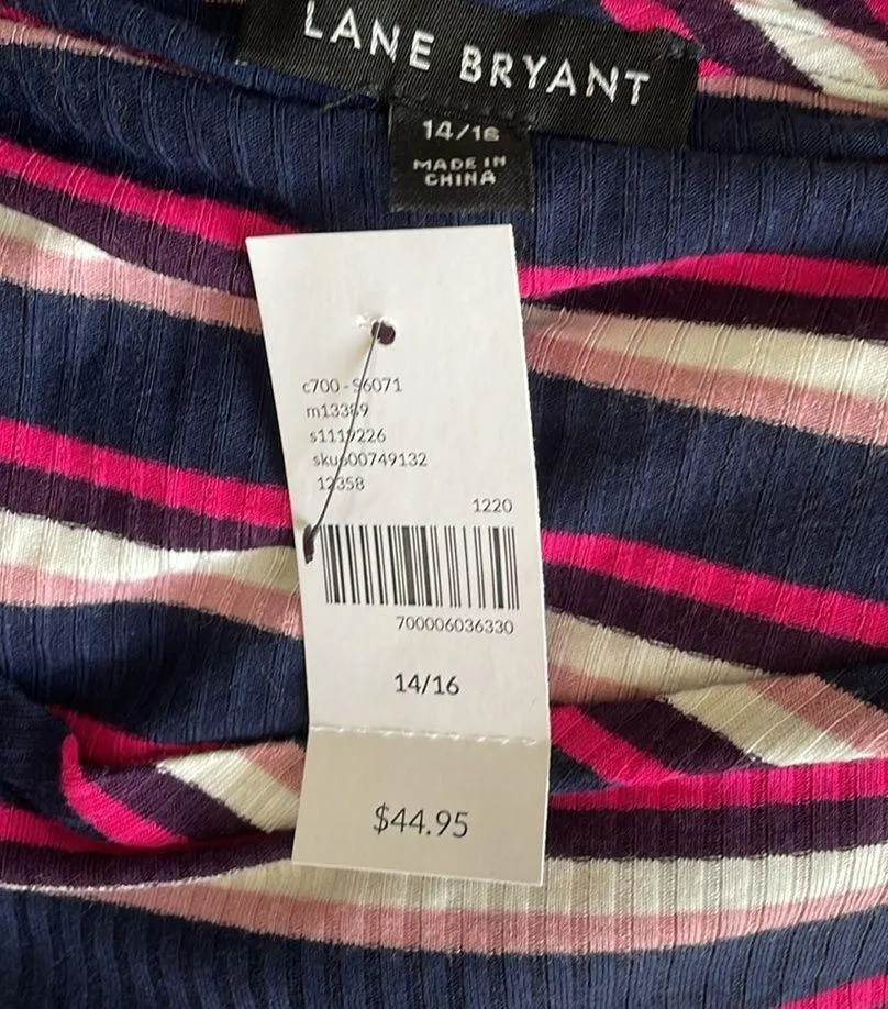 Lane Bryant Ribbed Striped Top - Image 5