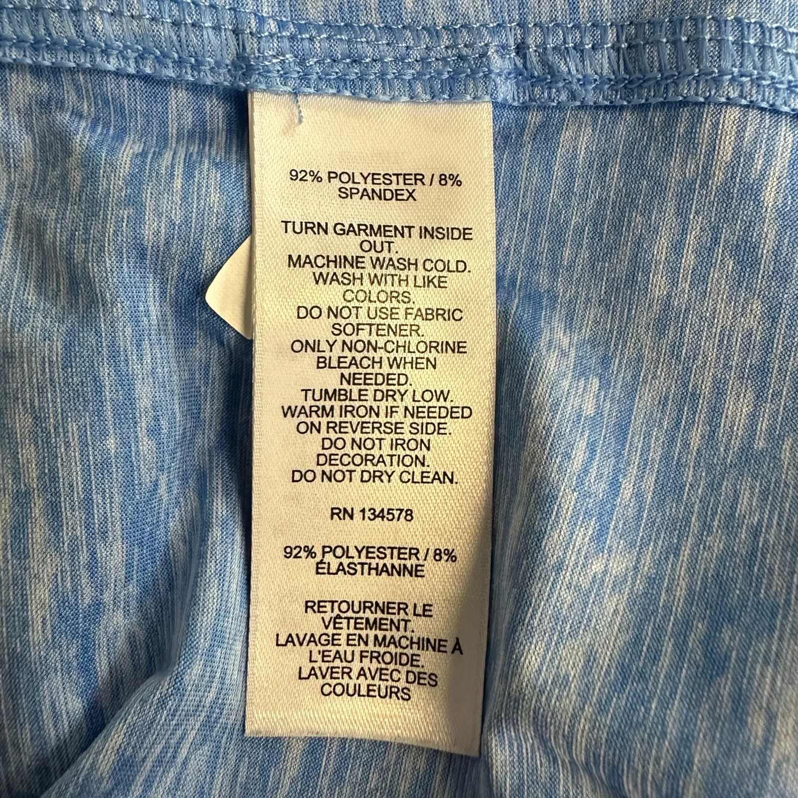 Vineyard Vines Performance Polo Tank Top Hibiscus Blue Floral XL Golf Activewear - Image 6