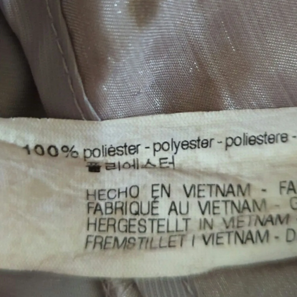 ZARA  Basic Women's Solid Belted High Rise‎ Trouser Pants Beige Size Small - Image 9