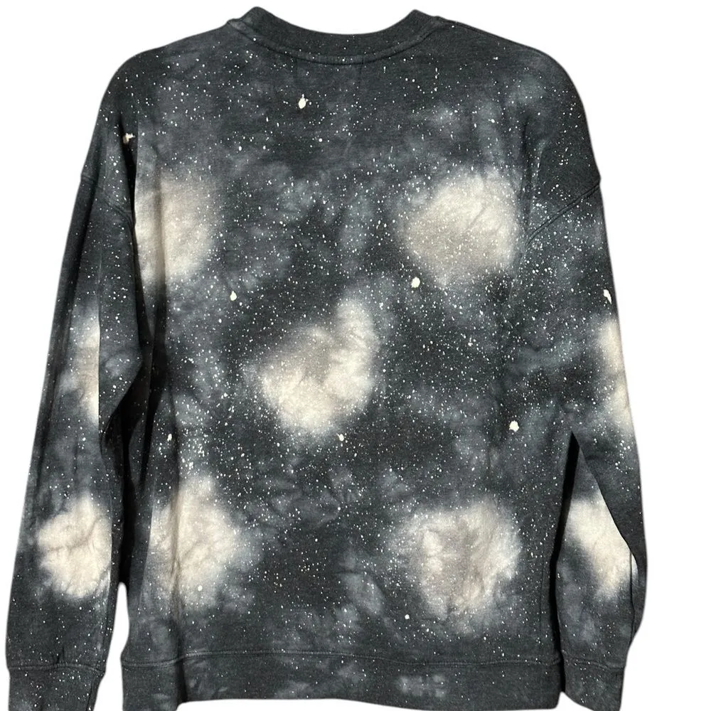 No Boundaries Space Galazy Long Sleeve Gray Sweatshirt  Size S - Image 4