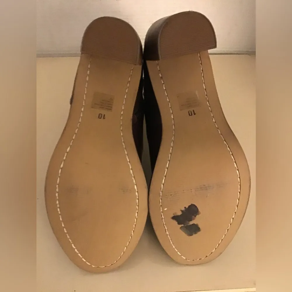 Seychelles women brown leather heel boots US 10 - Image 11