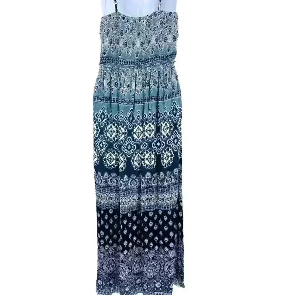 Patrons‎ of Peace Blue Paisley Maxi Dress Size M - Image 4